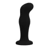 BLACK&SILVER – prémium szilikon fekete anális plug