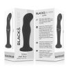 BLACK&SILVER – prémium szilikon fekete anális plug