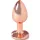 SECRETPLAY – elegáns, rozé arany kis fém anális plug 7 cm