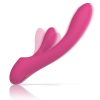 INTENSE - Luigi Rabbit Vibrátor – pink folyékony szilikon