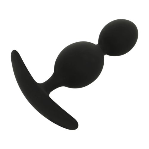 BLACK&SILVER - Orson Plug – szilikon anális hullámos élmény 9 cm