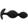BLACK&SILVER - Orson Plug – szilikon anális hullámos élmény 9 cm