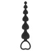 BLACK&SILVER - érzéki anális lánc szív formával 18 cm