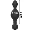 BLACK&SILVER – Tucker small – távirányítós szilikon anál plug