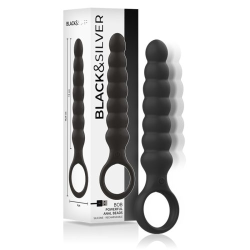 BLACK&SILVER – erőteljes szilikon anál dildó