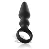 BLACK&SILVER - erőteljes szilikon anális kúp