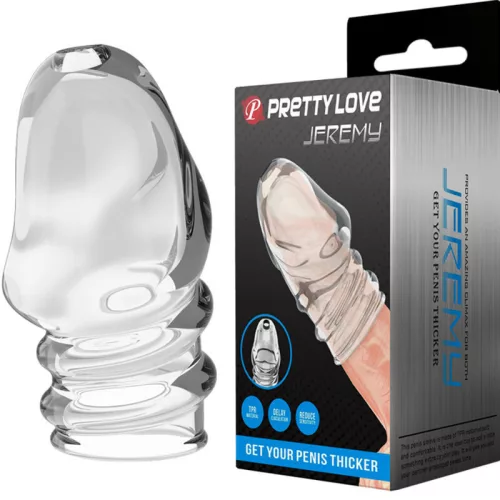 PRETTY LOVE - átlátszó vastagító péniszgyűrű