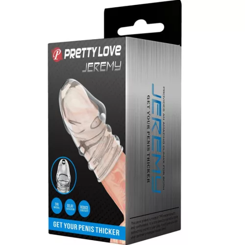 PRETTY LOVE - átlátszó vastagító péniszgyűrű