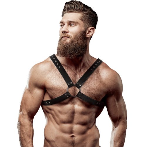 Fetish Submissive – férfi eco-bőr mellheveder