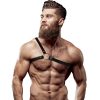 Fetish Submissive – férfi bőr válltartó hám Prémium minőségben