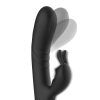 BLACK&SILVER - Jamie – újratölthető szilikon nyuszi vibrátor