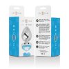 INTENSE - prémium kék szív anal plug, fém, L-es méret