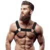 Fetish Submissive – állítható neoprén sportmellény férfiaknak