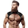 Fetish Submissive - állítható eco-bőr nyakhám férfiaknak