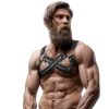 Fetish Submissive – állítható neoprén bulldog hám férfiaknak