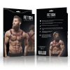 Fetish Submissive – Eco-bőr bulldog hám fekete/piros férfiaknak