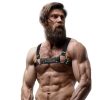 FETISH SUBMISSIVE ATTITUDE – eco-bőr bulldog mellkaspánt M/L