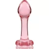Ibiza Nebula 2 – prémium üveg anál dildó 11 cm rózsaszín