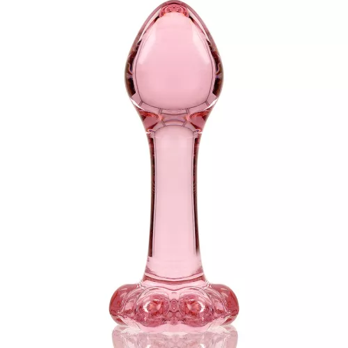 Ibiza Nebula 2 – prémium üveg anál dildó 11 cm rózsaszín