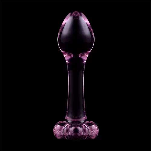 Ibiza Nebula 2 – prémium üveg anál dildó 11 cm rózsaszín