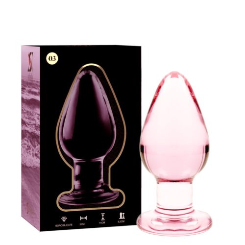 Ibiza Nebula Series – prémium üveg anális kényeztető 11 cm