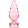 Ibiza Nebula 4 – prémium boroszilikát análplug, 11 cm rózsaszín