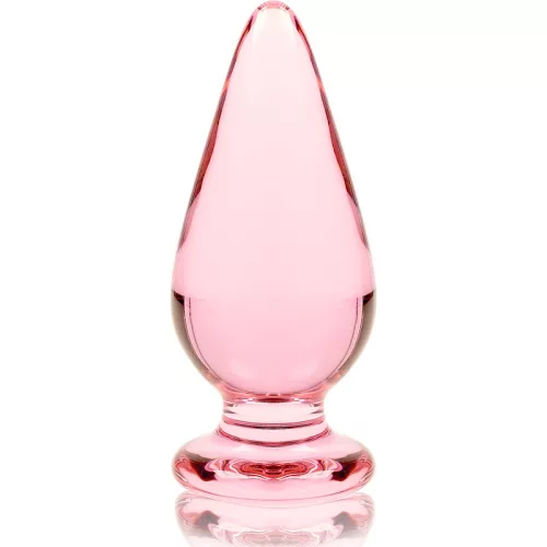 Ibiza Nebula 4 – prémium boroszilikát análplug, 11 cm rózsaszín