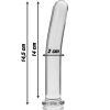 Ibiza Nebula Series – Prémium üveg dildó 14,5 cm hosszú