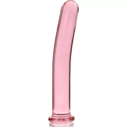 Ibiza Nebula Series 8 – pink boroszilikát üveg dildo 14,5 cm