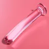 Ibiza Nebula Series 8 – pink boroszilikát üveg dildo 14,5 cm