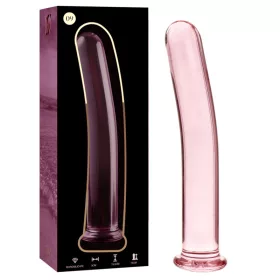   Ibiza Nebula 9 – prémium boroszilikát üveg dildó, rózsaszín 15,5 cm