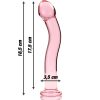 Ibiza Nebula 18 - prémium boroszilikát üveg dildó 18,5 cm