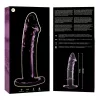 Ibiza Nebula 19 – prémium üveg dildo, rózsaszín, 18,5 cm