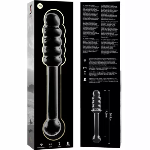 Ibiza Nebula Series - Prémium boroszilikát üveg dildo 20,5 cm