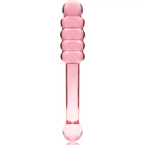 Ibiza Nebula 20 – rózsaszín boroszilikát dildó 20,5 cm