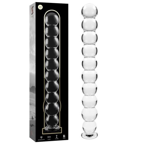 Ibiza Nebula 22 – Prémium boroszilikát üveg dildo 21,5 cm
