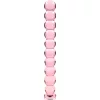 Ibiza Nebula 22 – boroszilikát üveg dildó, rózsaszín, 21,5 cm