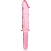 Ibiza Nebula 24 - üveg dildó, érzéki pink 28,5 cm