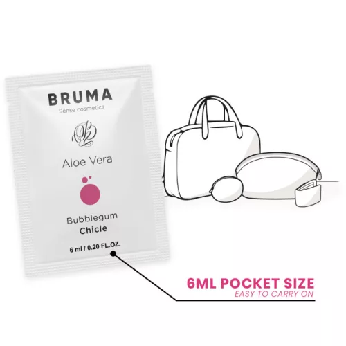 BRUMA - Aloe Vera síkosító gél, buborékos íz 6 ml