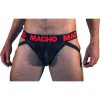 Macho MX26X2 – érzéki fekete-piros alsónadrág M méret