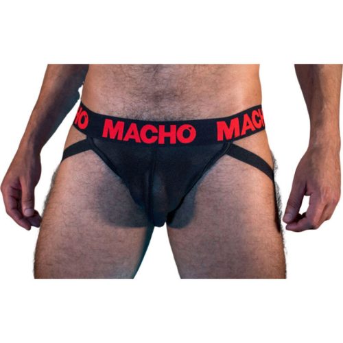 Macho MX26X2 – érzéki fekete-piros alsónadrág M méret
