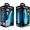 MR PLAY – vízálló anális gyöngy kék gumi zuhanyhoz