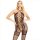 Leg Avenue - érzéki bodystocking vörös szív mintával