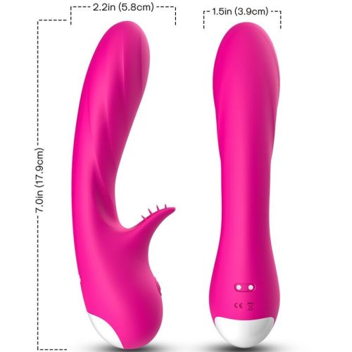 ARMONY – romantikus vibrátor stimulálóval, fukszia