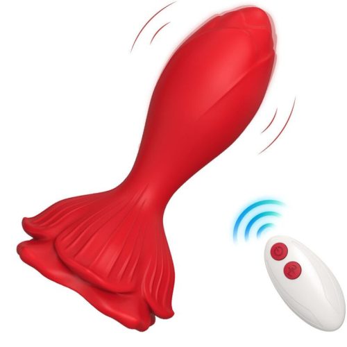 ARMONY – piros távirányítós vibrátor és análkúp (kicsi)