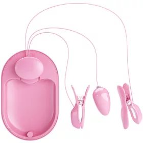   PRETTY LOVE – érzéki elektro-stimuláló csipesz pink színben