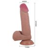PRETTY LOVE - valósághű dildó csúszó bőrfelülettel, 20,5 cm