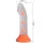 PRETTY LOVE - világító narancssárga dildó vibráció nélkül