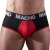 Macho MS26N – elegáns fekete-piros férfi alsónemű
