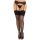LEG AVENUE – fekete spandex harisnya gyöngyökkel